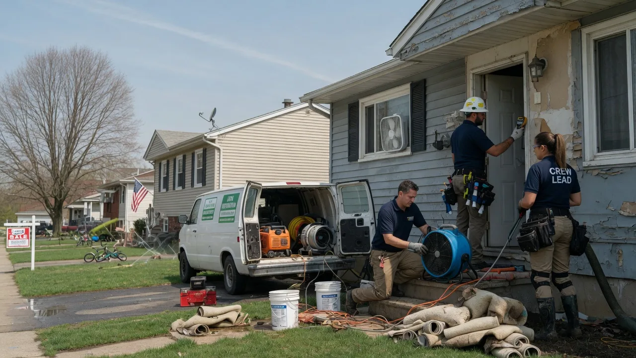 Flood Cleanup in Des Moines, IA near me
