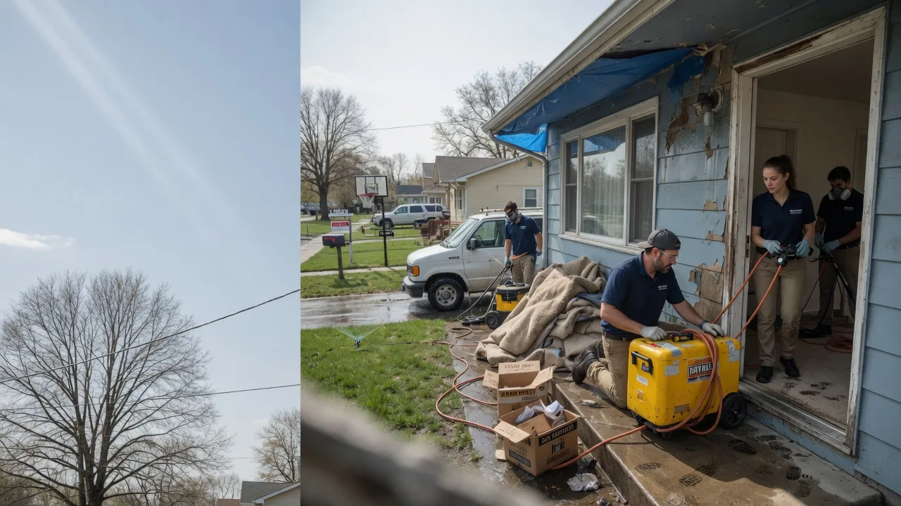 Basement Flood Cleanup in Des Moines, IA near me